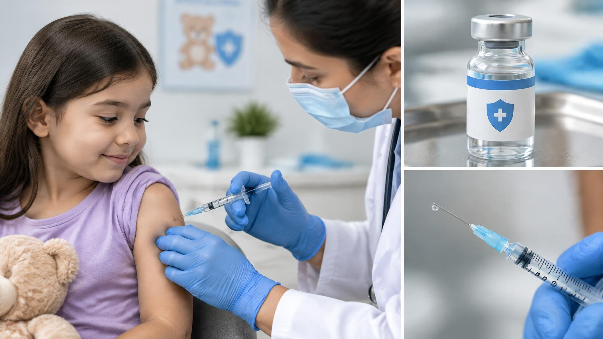 doctor administering vaccine