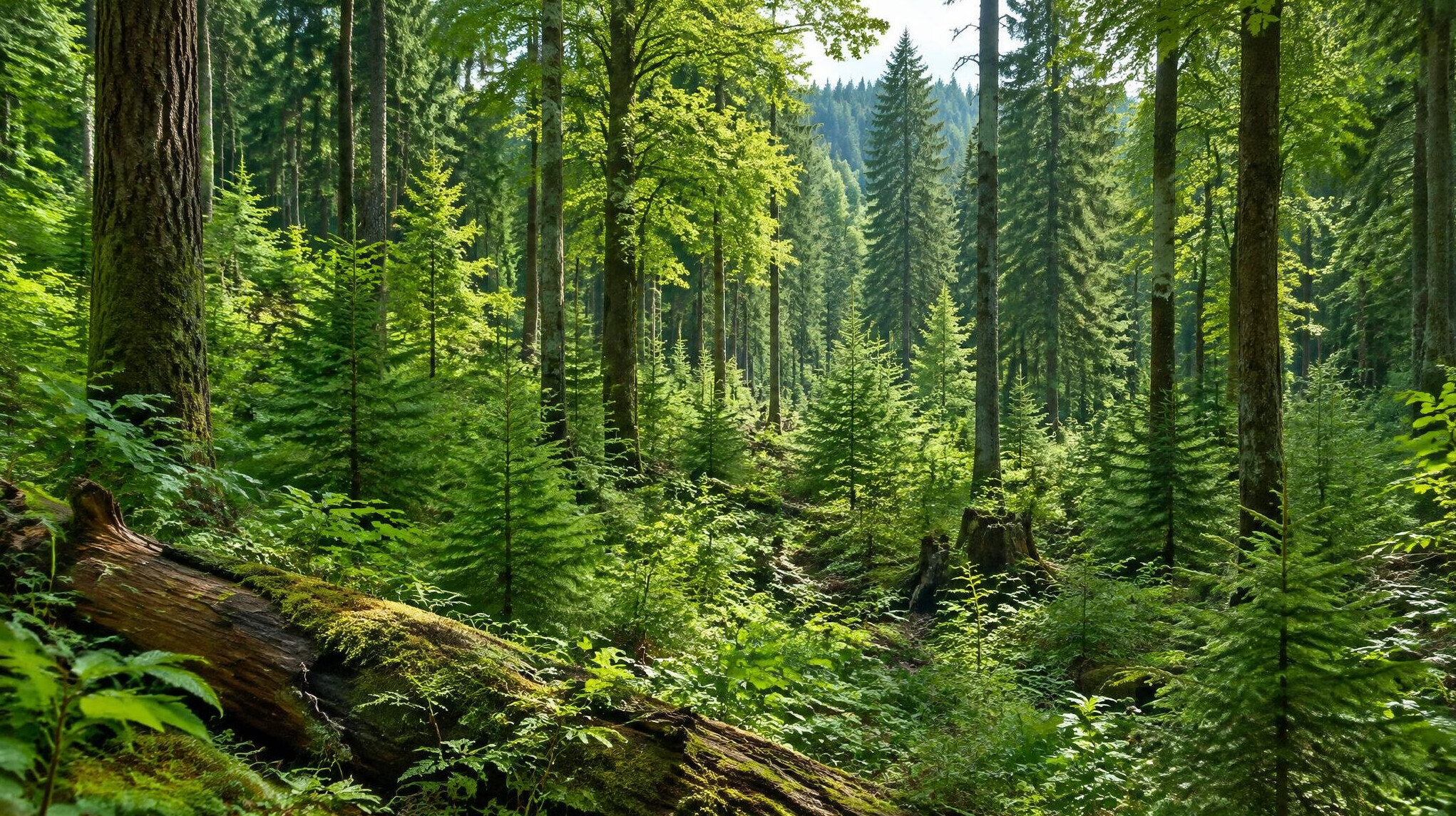 dense forest trees recovering